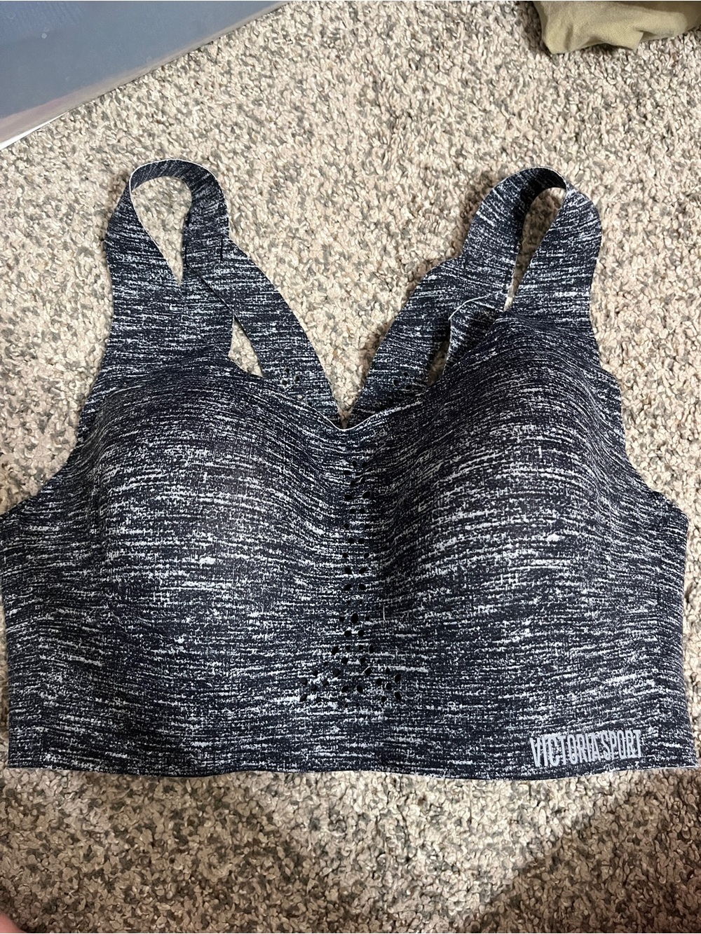 Victoria's Secret Gray Space-Dye Sports Bra
